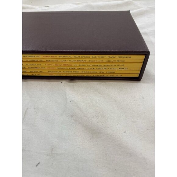 Vintage Nat Geo Lot Jul–Dec 1991 w/ Slipcover | History, Science - Picture 3 of 16